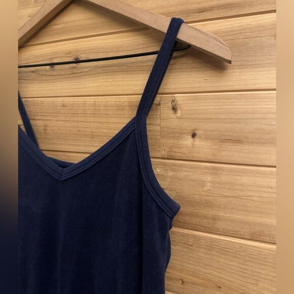 Offline Aerie Size Small Navy Blue Terry Fabric Tank Mini Dress - Picture 3 of 11